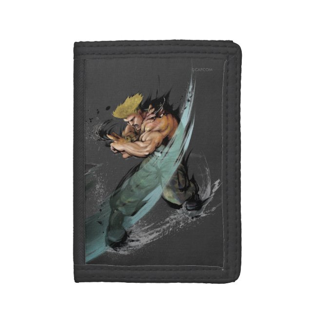 Guile Sonic Boom Tri-fold Wallet (Front Vertical)