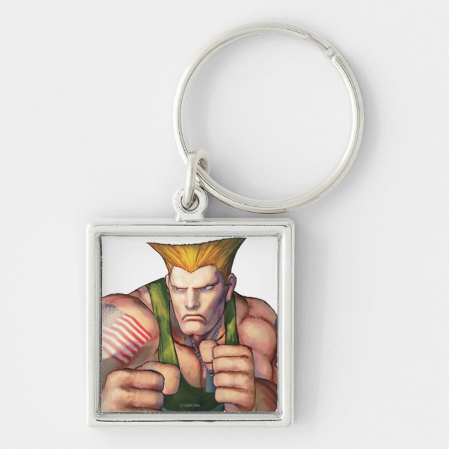 Guile With Fists Keychain (Front)