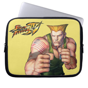 Guile With Fists Laptop Sleeve
