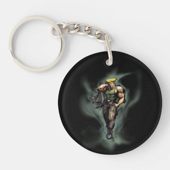 Guile With Jacket Keychain (Front)