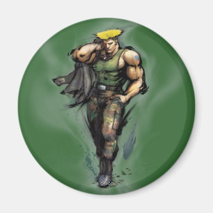 Guile With Jacket Magnet
