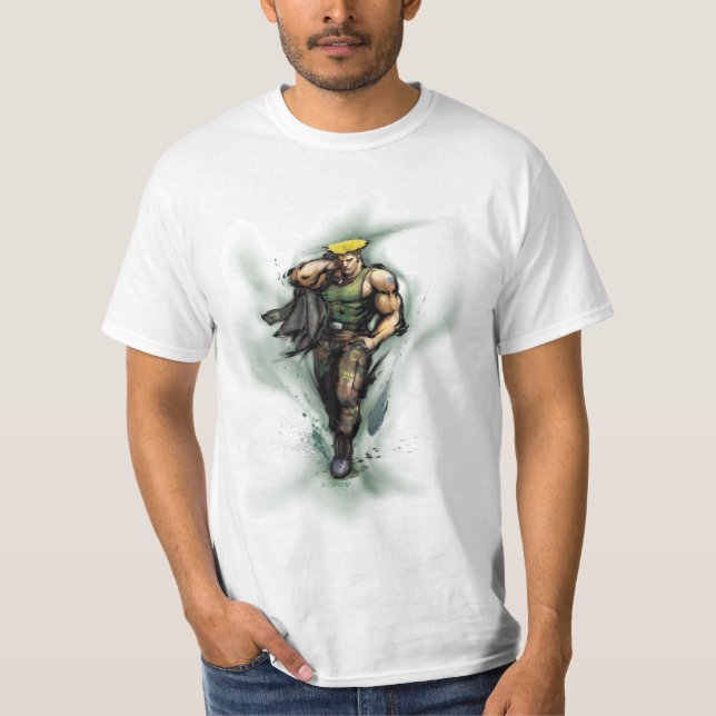 Guile With Jacket T-Shirt (Front)