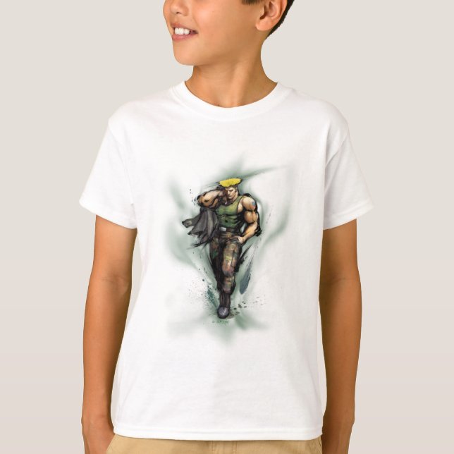 Guile With Jacket T-Shirt (Front)
