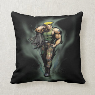 Guile With Jacket Throw Pillow