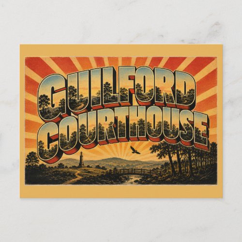 Guilford Courthouse National Military Park NC Postcard