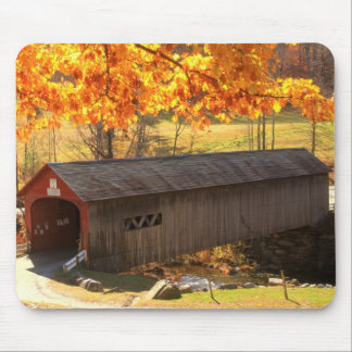 Guilford Vermont Covered Bridge Autumn Mouse Pad