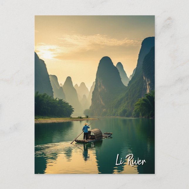 Guilin China Li River Travel Postcard (Front)