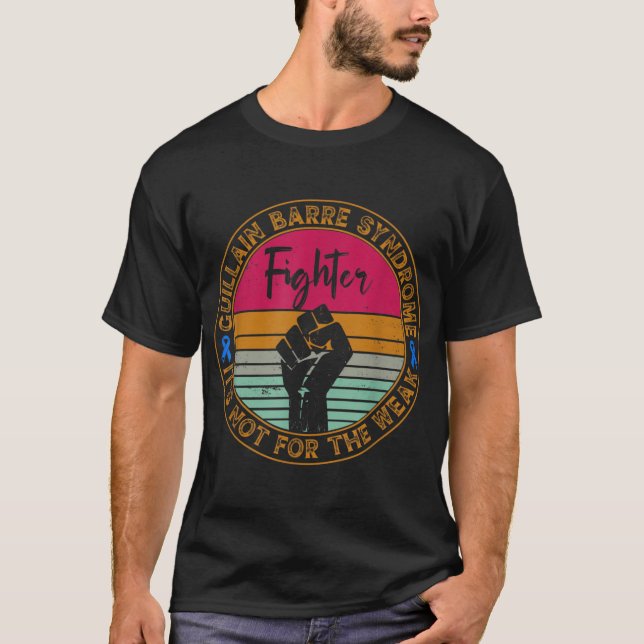 Guillain Barre Syndrome Awareness Fighter Warrior  T-Shirt (Front)