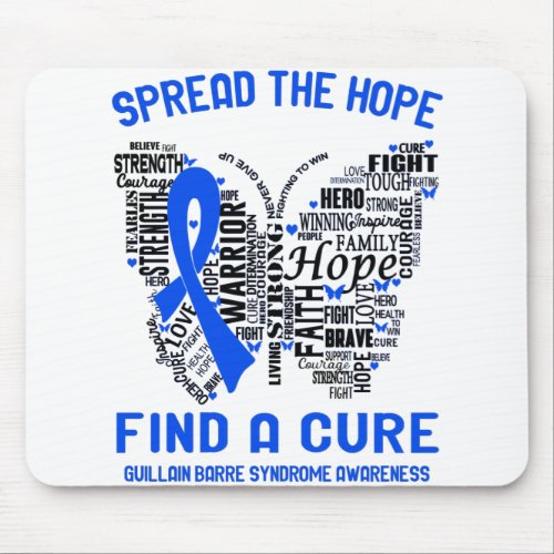 Guillain Barre Syndrome Awareness Month Ribbon Gif Mouse Pad