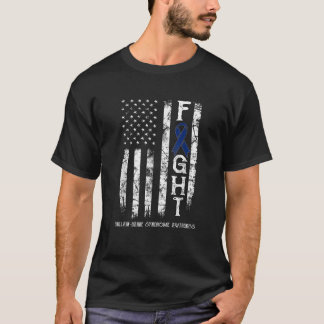 Guillain Barre Syndrome Warrior US Flag  T-Shirt