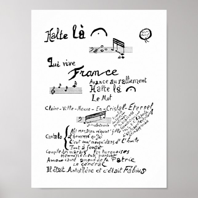 Guillaume Apollinaire, Venu de Dieuze Poster (Front)