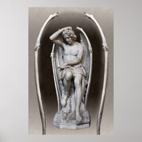 Guillaume Geefs Lucifer CC0286 Poster 36in 91cm