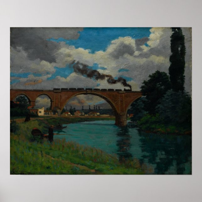 Guillaumin - Railroad Bridge Over The Marne Poster (Front)