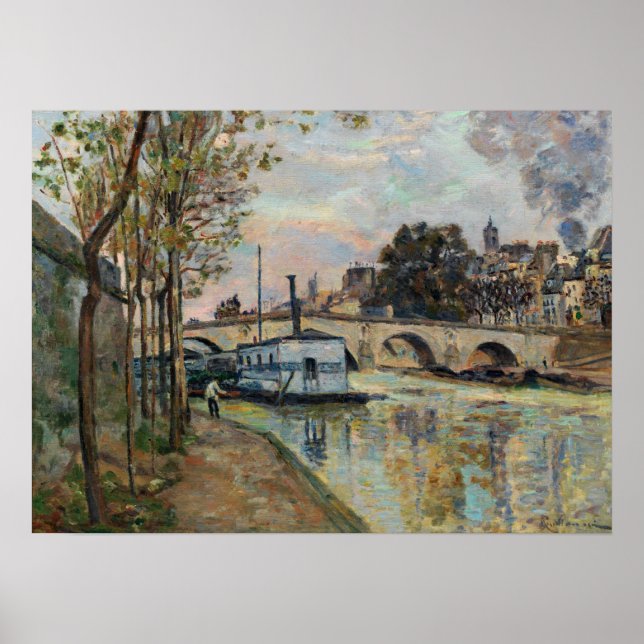 Guillaumin - The Seine In Paris 1874 Poster (Front)