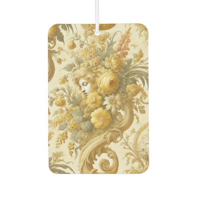 Guilt of Gold – Baroque Floral Pillow Air Freshener (Front)