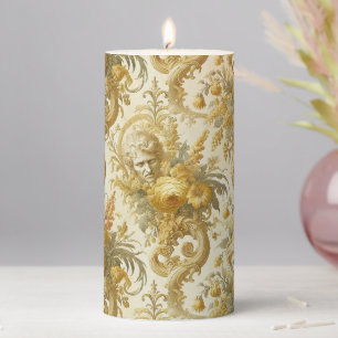 Guilt of Gold – Gothic Altar in Tapestry Pillar Candle