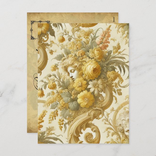 Guilt of Gold – Gothic Victorian Holiday Postcard (Front/Back)