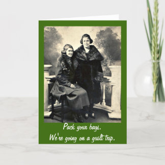 Guilt Trip - Funny Vintage Women Greeting Card