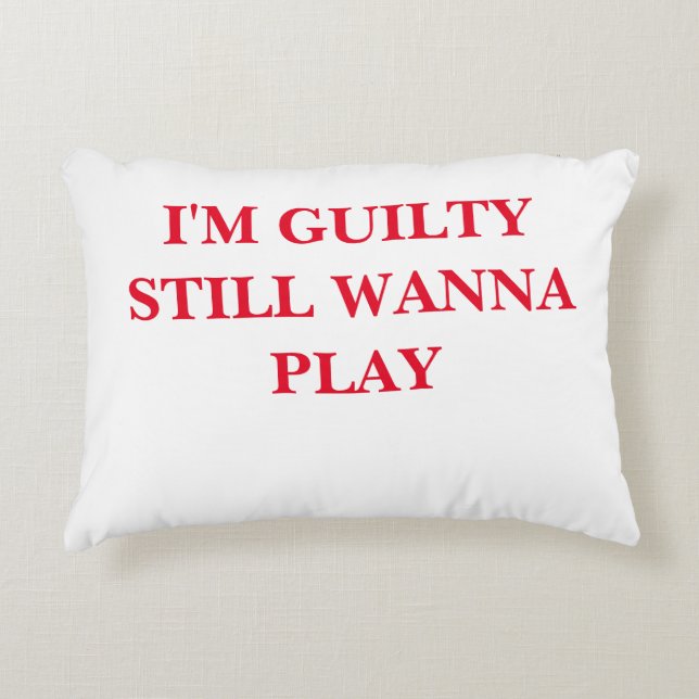 GUILTY Accent Pillow (Front)
