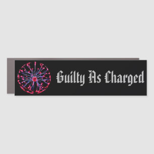 Guilty as Charged Plasma Ball Car Magnet