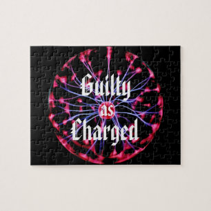 Guilty as Charged Plasma Ball Jigsaw Puzzle