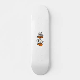 Guilty duck cartoon choose background color skateboard