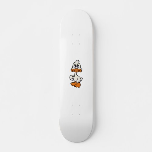 Guilty duck cartoon  choose background color skateboard