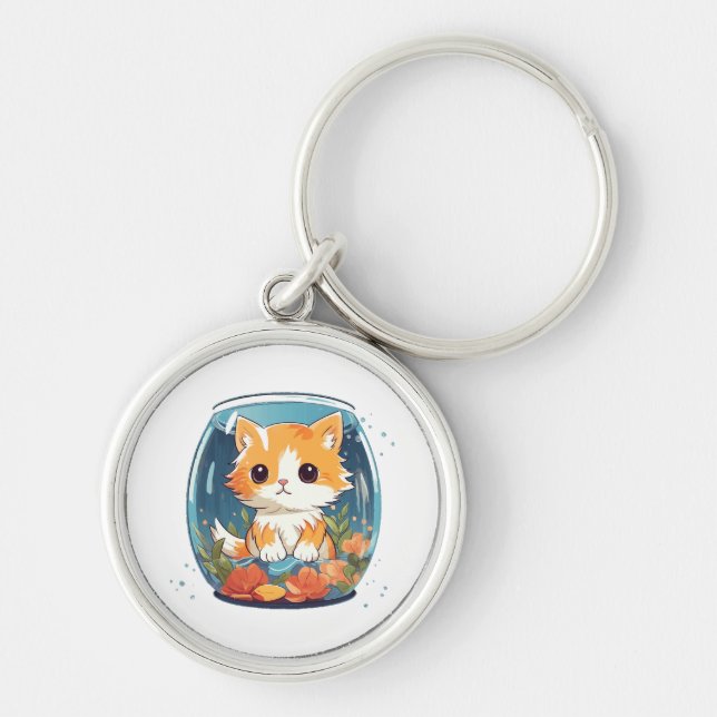 Guilty Kitty Keychain (Front)