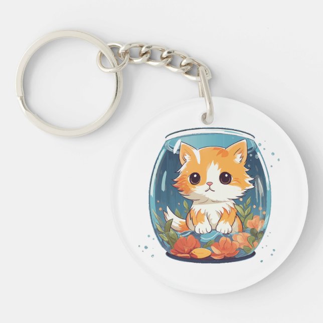 Guilty Kitty Keychain (Front)