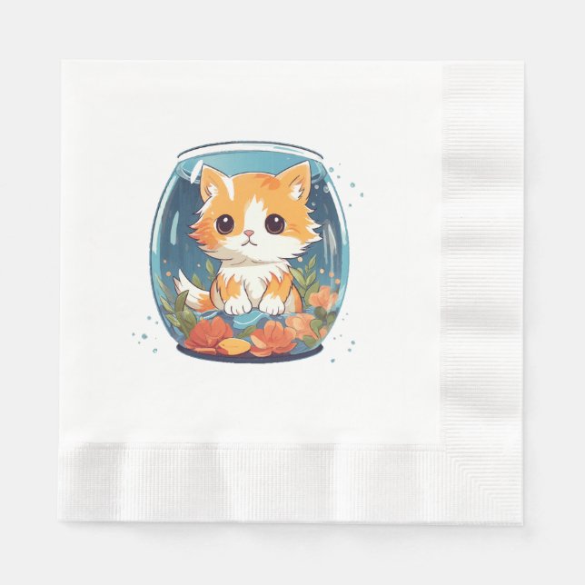 Guilty Kitty Napkins (Front)