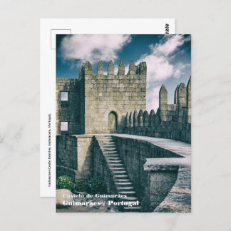 Guimaraes Castle interior. Guimaraes, Portugal. Postcard