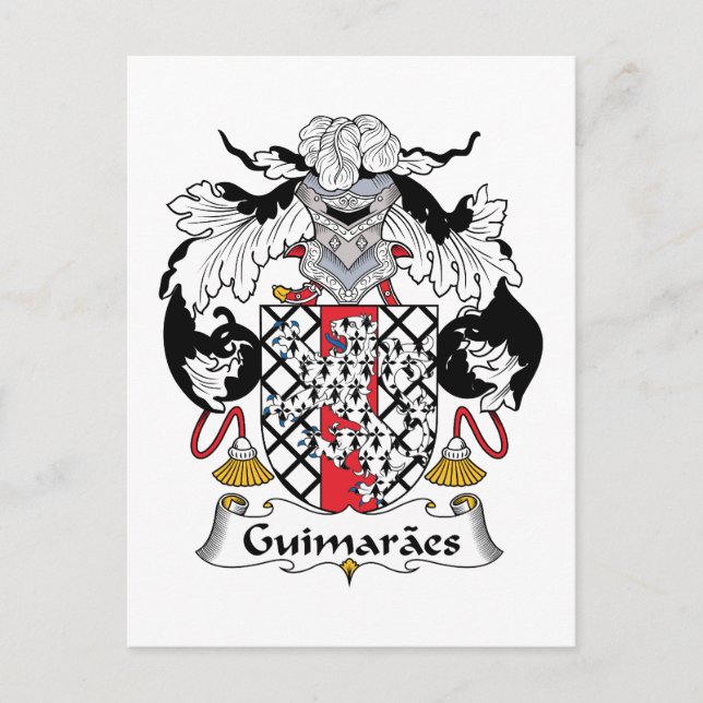 Guimaraes Family Crest Postcard (Front)