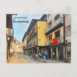 Guimaraes Streets-Portugal Postcard