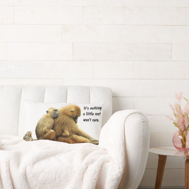 Guinea Baboons Lumbar Pillow (Couch)
