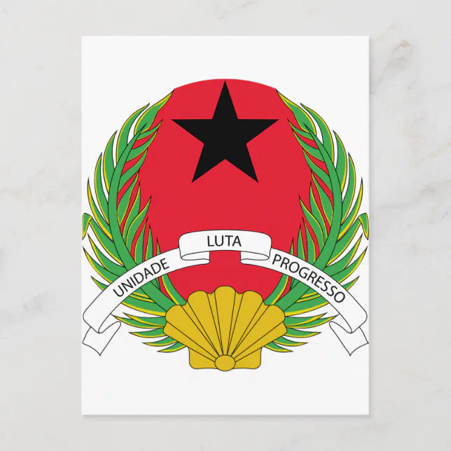 Guinea Bissau Coat of Arms Postcard | Zazzle