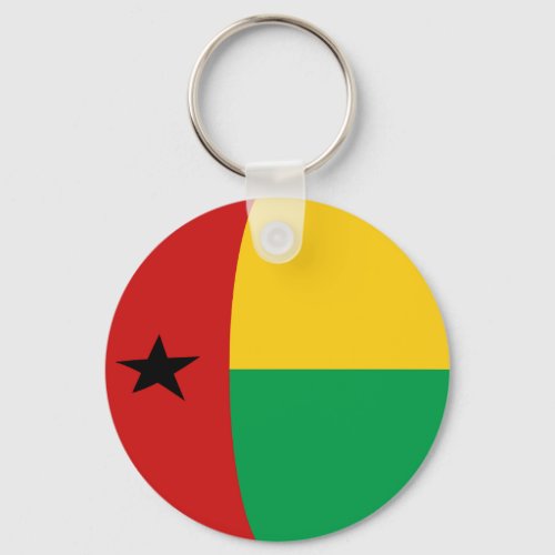 Guinea_Bissau Fisheye Flag Keychain