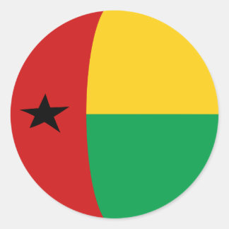 Guinea-Bissau Fisheye Flag Sticker