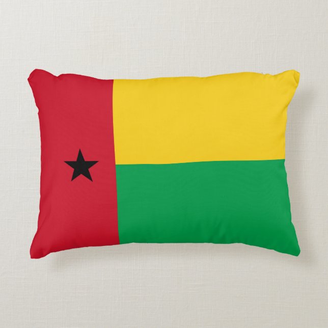 Guinea-Bissau flag Accent Pillow (Front)