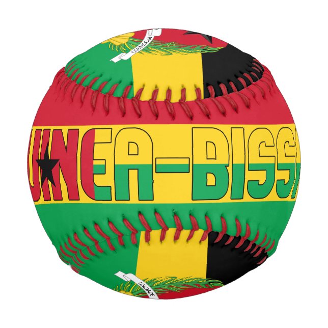 Guinea-Bissau Flag and Coat of Arms Patriotic Baseball (Front)