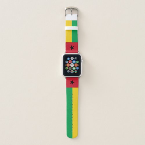 Guinea Bissau Flag Apple Watch Band
