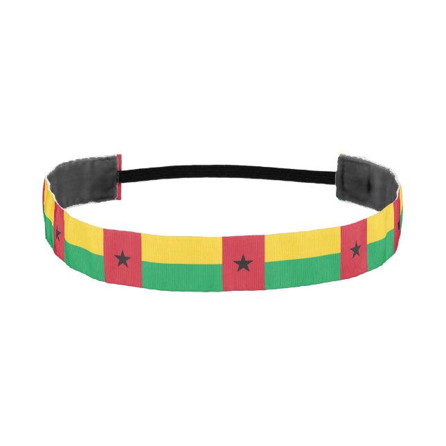 Guinea Bissau Flag Athletic Headband (Front)