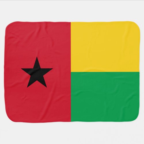 Guinea Bissau Flag Baby Blanket