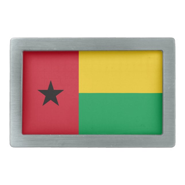 Guinea Bissau Flag Belt Buckle (Front)