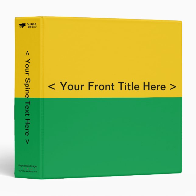 Guinea-Bissau Flag Binder (Front/Spine)