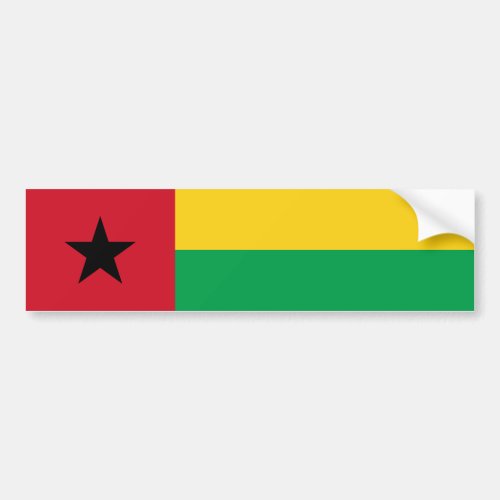 Guinea Bissau Flag Bumper Sticker
