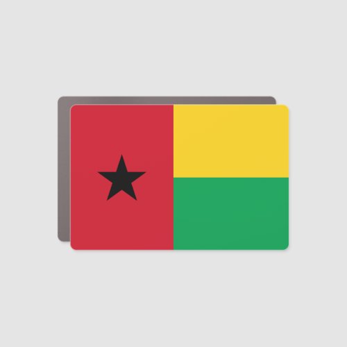 Guinea Bissau Flag Car Magnet