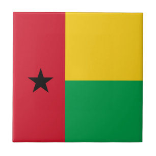 Guinea-Bissau flag Ceramic Tile