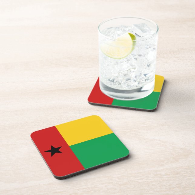 Guinea-Bissau Flag Coaster (Right Side)