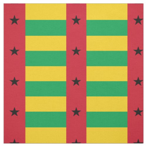 Guinea Bissau Flag Fabric