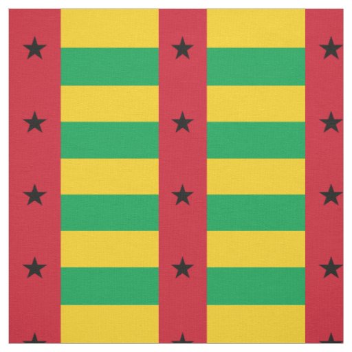 Guinea Bissau Flag Fabric